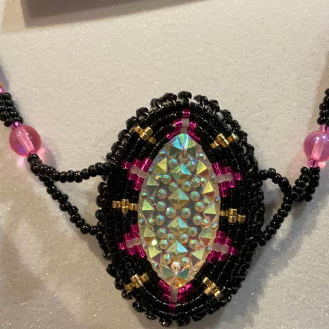 Black Beaded Necklace