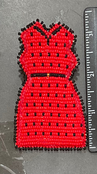 Red Dress Pins