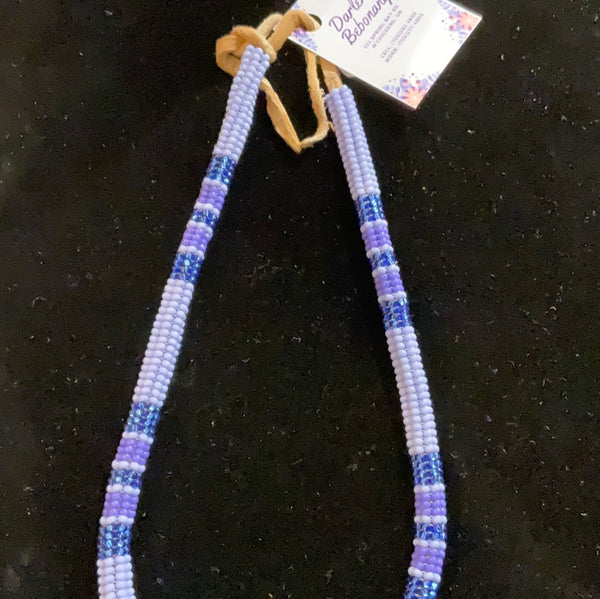 Purple Beaded choker