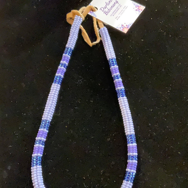 Purple Beaded choker