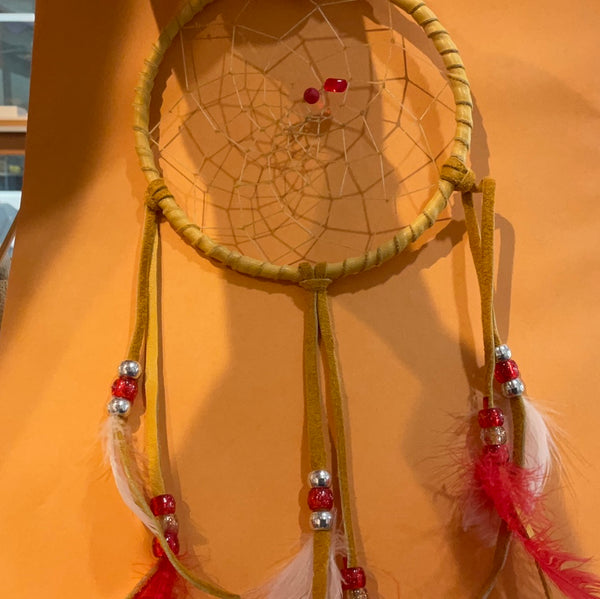 Leather dream catcher (7”)