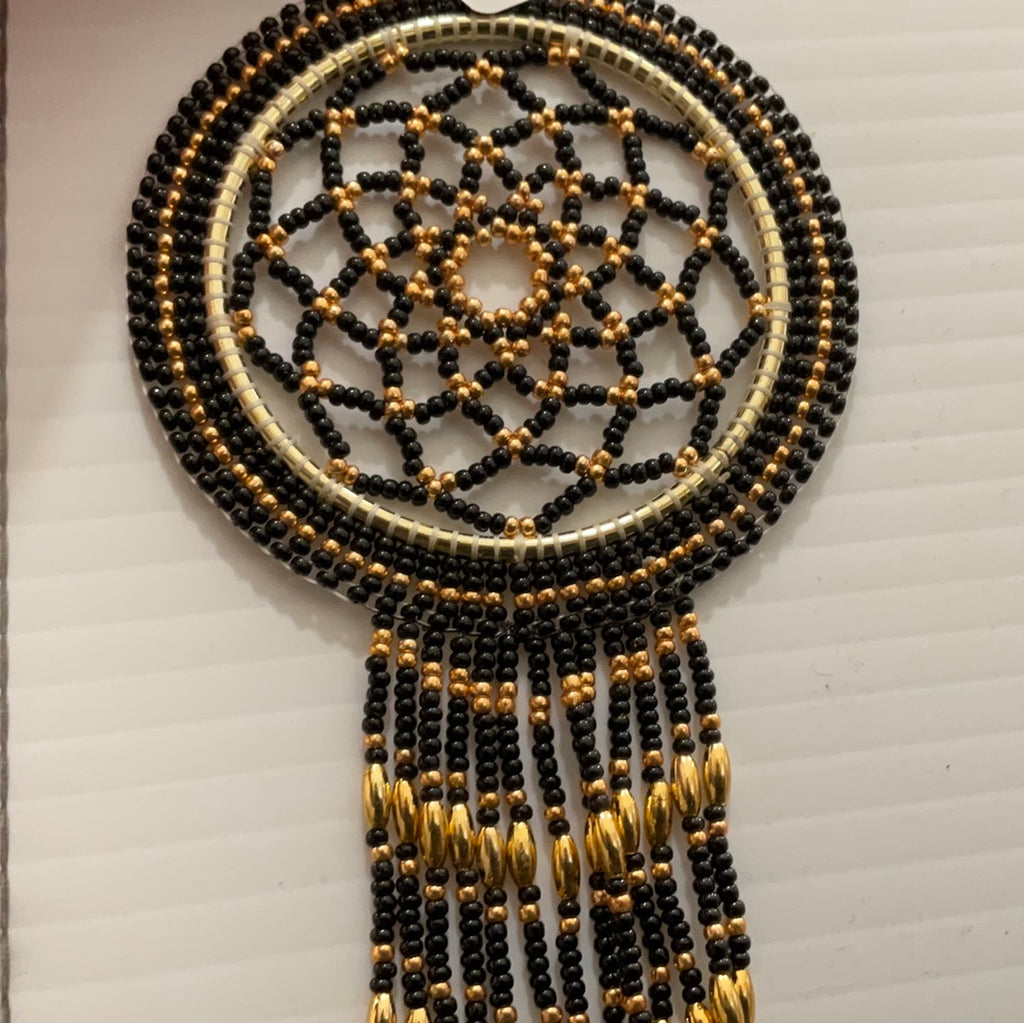 Black gold dream catcher