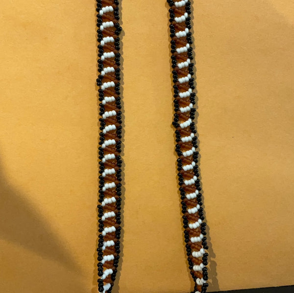 Beaded zigzag necklace