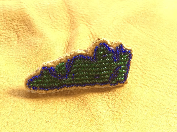 Beaded Manitoulin Island Pin (Susan)