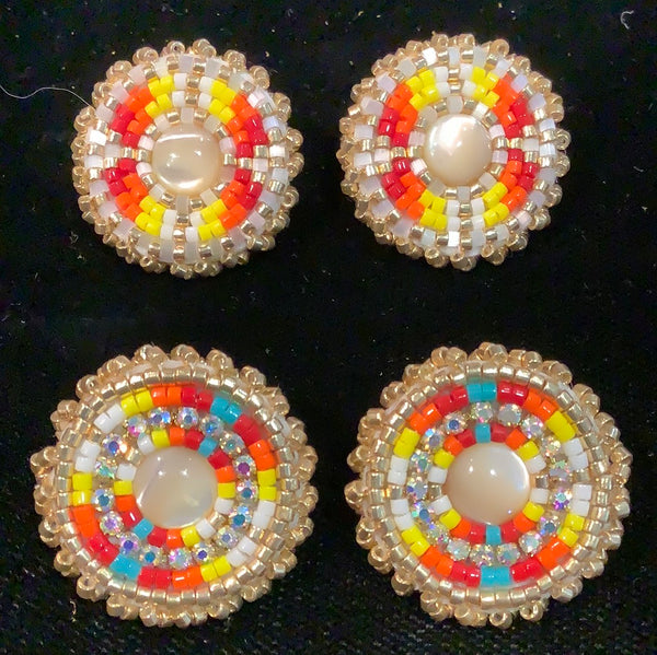 Sew on pearl centre studs