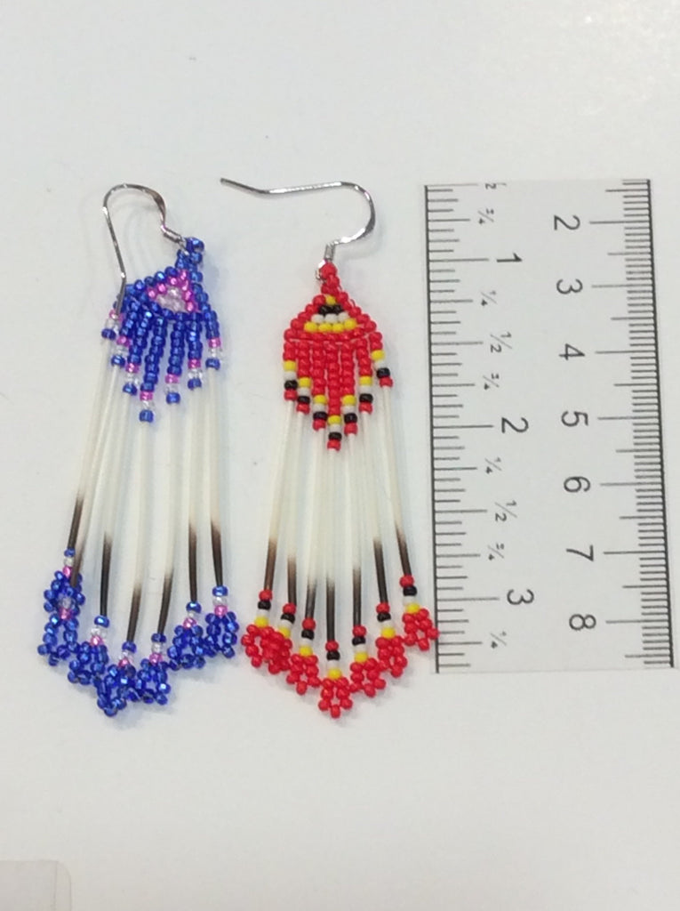 Craftside: Beaded fan earrings from the book The Complete Photo