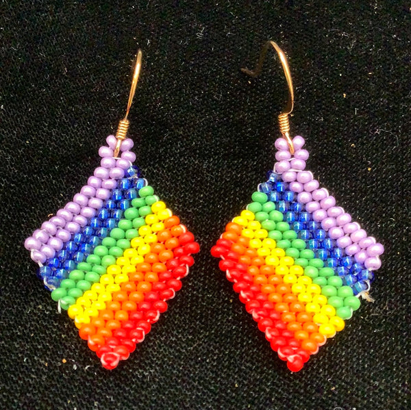 Diamond shaped earrings
