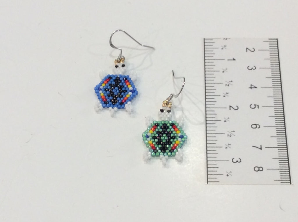 Geometric turtle earrings