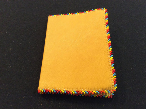 Beaded edged notebook
